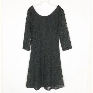 Lush Black Lace Dress